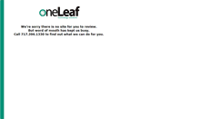 Desktop Screenshot of oneleaf.com