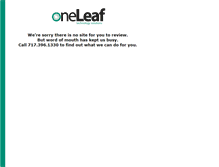 Tablet Screenshot of oneleaf.com